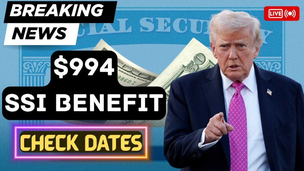 $994 SSI Benefit January 2026, Check Dates
