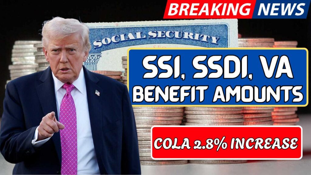 Social Security SSI SSDI, VA Increased Benefit Amounts 2026