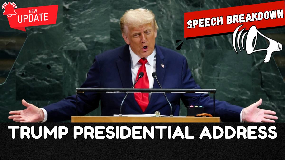 Trump Presidential Address, Check Complete Speech Breakdown